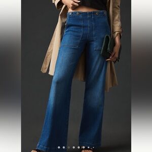 Anthropologie The kit high waisted denim pants. Like new. Pilcro. Size 27